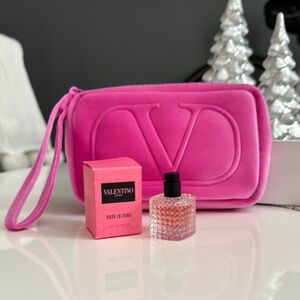 Valentino Born in Roma mini perfume + makeup bag